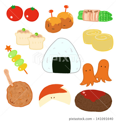 便當配菜插畫集 便當配菜插畫集 141091640