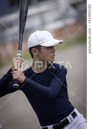 Baseball boy batting Baseball boy batting 141093285