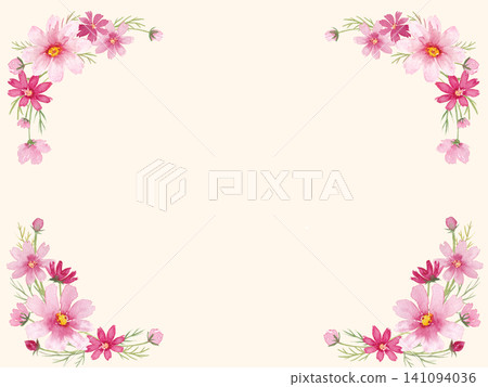 Watercolor Cosmos Frame 141094036