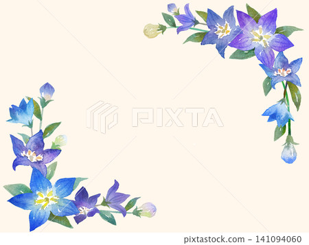 水彩風鈴草畫框 141094060