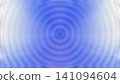 Blue Circular Abstract Background with Concentric Ripple Pattern 141094604