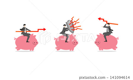 Businessmen facing multi-directional financial attack, crisis management concept, wealth protection dilemma, navigating market risk, business struggle under pressure Businessmen facing multi-directional financial attack, crisis management concept, wealth protection dilemma, navigating market risk, business struggle under pressure 141094614