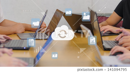 Business, DX, IT, cloud, internal document management, digital workflow Business, DX, IT, cloud, internal document management, digital workflow 141094795