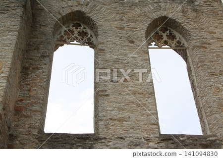 Gothic Window Openings in a Stone Ruin Gothic Window Openings in a Stone Ruin 141094830