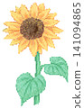 Sunflower in pixel art 141094865