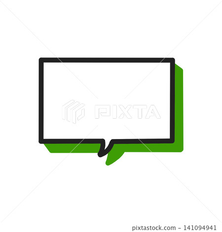 Speech bubble illustration material, simple design, highly versatile. Speech bubble illustration material, simple design, highly versatile. 141094941