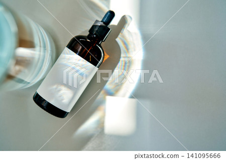 Exosome inspired serum cosmetic bottle with dropper Exosome inspired serum cosmetic bottle with dropper 141095666