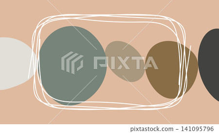Terracotta Organic Pattern Background Terracotta Organic Pattern Background 141095796