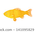 Illustration of a goldfish swimming 141095829