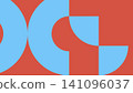 Blue Terracotta Geometry Background 141096037