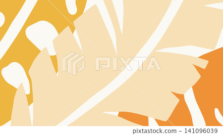 Tropical Abstract Leaf Pattern Background Tropical Abstract Leaf Pattern Background 141096039