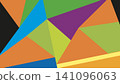 Vibrant Polygon Pattern Background 141096063