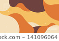 Soft Warm Fluid Shapes Background 141096064