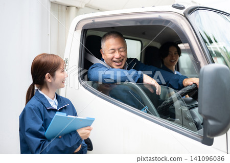 Veteran drivers and young staff Veteran drivers and young staff 141096086
