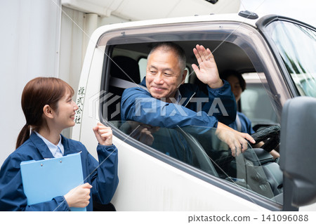 Veteran drivers and young staff Veteran drivers and young staff 141096088