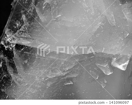 Abstract Frozen Ice Layers Macro Background Abstract Frozen Ice Layers Macro Background 141096097