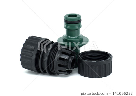 Gardening hose connectors and fittings for easy water system assembly 141096252