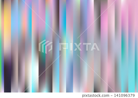 Holographic stripes ribbed glass texture Holographic stripes ribbed glass texture 141096379