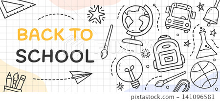 Back to School Horizontal Banner Back to School Horizontal Banner 141096581
