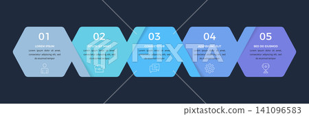 Five Steps Business Infographic Timeline Five Steps Business Infographic Timeline 141096583