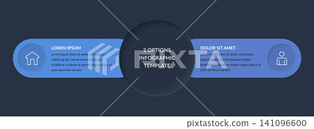 Two Options Comparison Infographic Template Two Options Comparison Infographic Template 141096600