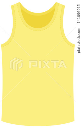 Yellow Sleeveless Tank Top Vector Illustration for Apparel Mockup Yellow Sleeveless Tank Top Vector Illustration for Apparel Mockup 141096915