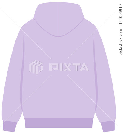 Blank Lavender Purple Hoodie Vector Illustration for Clothing Mockup Blank Lavender Purple Hoodie Vector Illustration for Clothing Mockup 141096919
