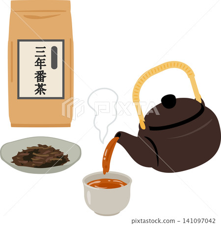 三年陳的番茶,用陶壺泡製而成。 三年陳的番茶,用陶壺泡製而成。 141097042