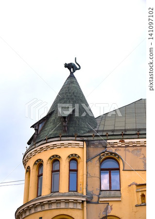 Cat House 2 in the Historic Centre of Riga, Latvia, one of the Baltic states 141097102