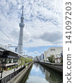 Sky tree seen from the Sumida River 141097203