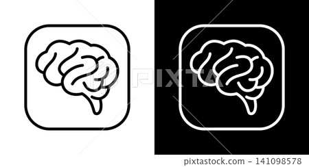 Simple brain training game vector icons Simple brain training game vector icons 141098578