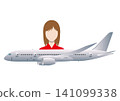Airplane and people 141099338