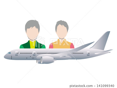 Airplane and people Airplane and people 141099340