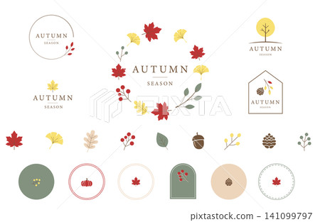 Autumn decoration set Autumn decoration set 141099797