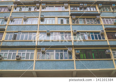Hong Kong, July 5 2026 San Po Kong Classic Residential Building Facade Hong Kong, July 5 2026 San Po Kong Classic Residential Building Facade 141101384