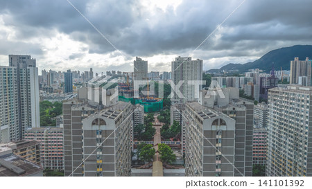 Hong Kong. July 5 2026 Tung Tau Estate Public Housing Estate Hong Kong. July 5 2026 Tung Tau Estate Public Housing Estate 141101392