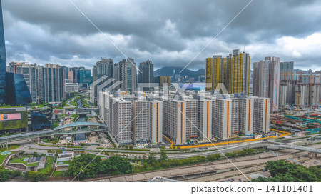Hong Kong. July 5 2026 Kai Tak Light Public Housing High Density Estate Hong Kong. July 5 2026 Kai Tak Light Public Housing High Density Estate 141101401