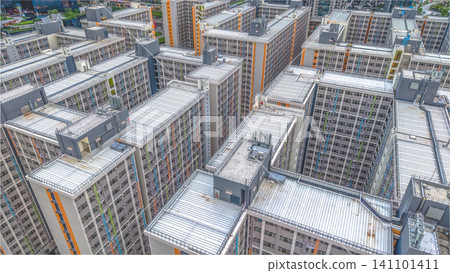 Hong Kong. July 5 2026 Kai Tak Light Public Housing High Density Estate Hong Kong. July 5 2026 Kai Tak Light Public Housing High Density Estate 141101411