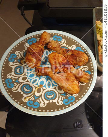 Homemade baked chicken drumsticks Thanksgiving dish Homemade baked chicken drumsticks Thanksgiving dish 141101819