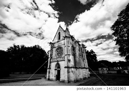 ruins of Chaalis abbey, Chaalis, France ruins of Chaalis abbey, Chaalis, France 141101963