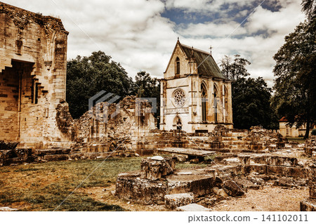 ruins of Chaalis abbey, Chaalis, France ruins of Chaalis abbey, Chaalis, France 141102011