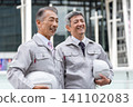 Two senior men in the construction industry 141102083