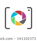Modern Camera Logo Illustration 141102373