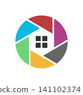 Modern Camera Logo Illustration 141102374