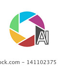 Modern Camera Logo Illustration 141102375