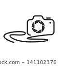 Modern Camera Logo Illustration 141102376