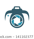 Modern Camera Logo Illustration 141102377