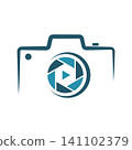 Modern Camera Logo Illustration 141102379
