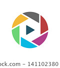 Modern Camera Logo Illustration 141102380