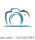 Modern Camera Logo Illustration 141102383